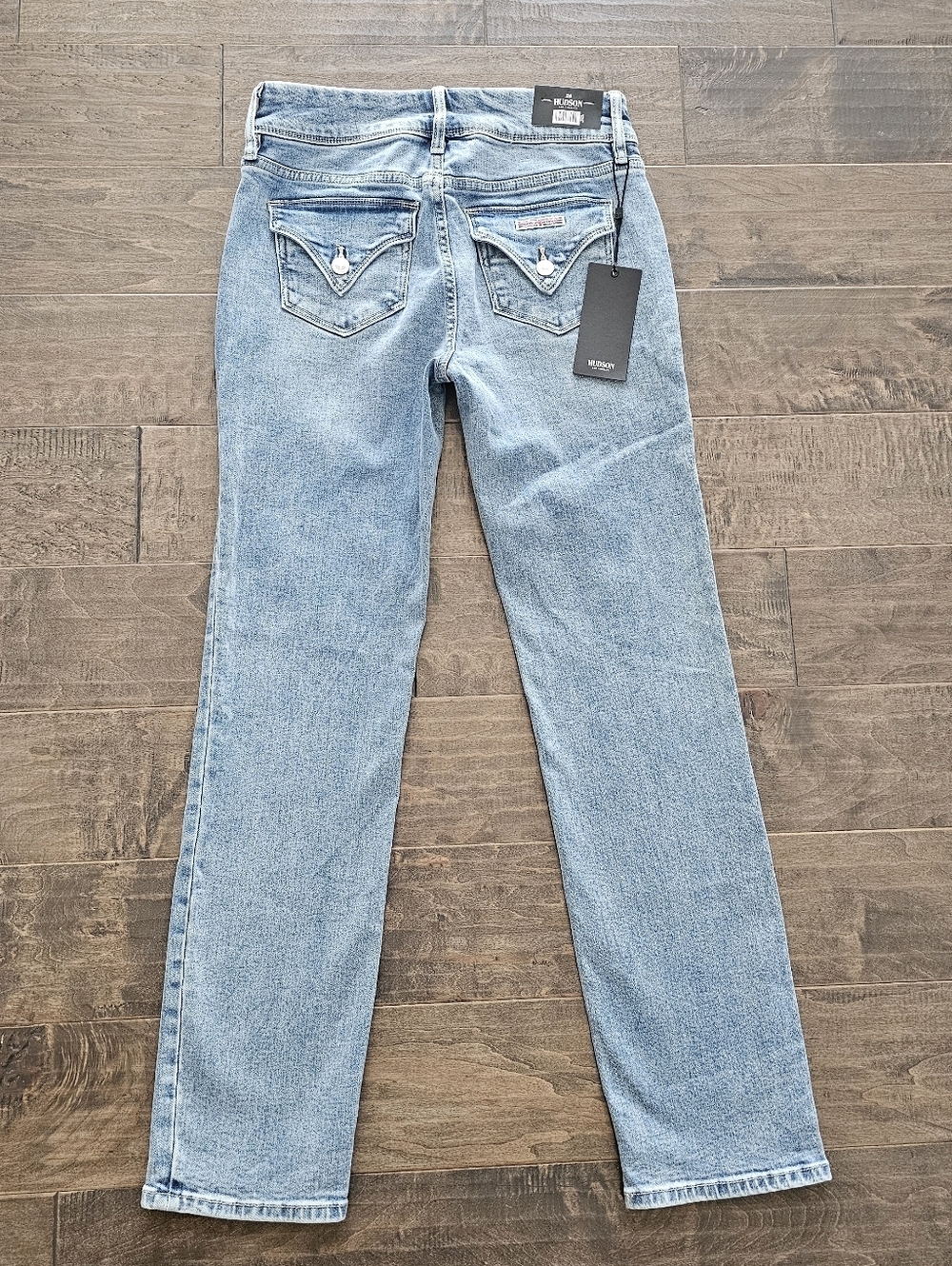Brand New Hudson Light Wash Straight Leg Jeans - Picture 3 of 10